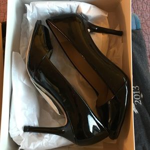 Ann Taylor "Evie Peeptoe Kitten Heels"